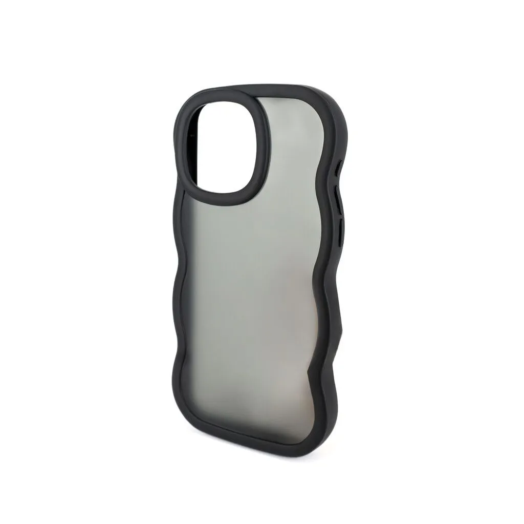 TPU MOD604 ONDULADO TRANSPARENTE - SAM S25 - XAEA - NEGRO