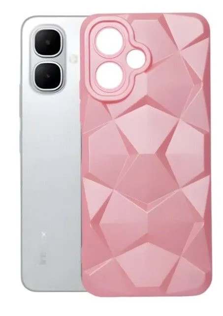 TPU MOD608 TEXTURA ROMBO - XIA REDMI NOTE 14 - YEXA - ROSA