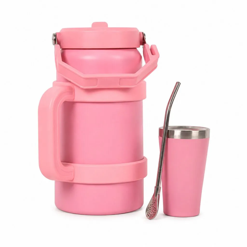 TERMO GARRAFA 1.5L Y VASO MATERO