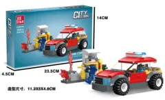 ENCASTRABLE BOMBEROS CAMION 104 PIEZAS JDMZ-116 - ZUMO - ROJO
