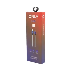 CABLE USB MOD 32 - RAYAS - V8 - AZUL