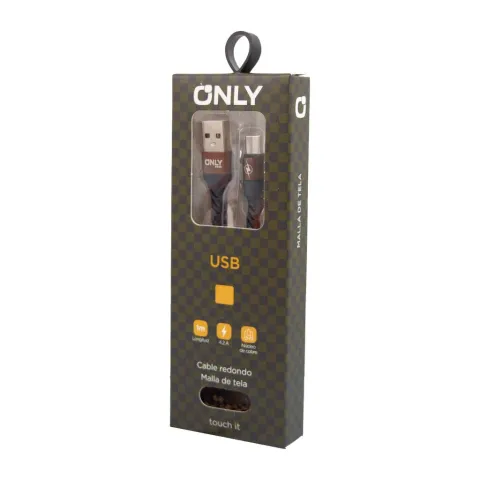 CABLE USB MOD 45 - V8 - DORADO 2.4 AMP