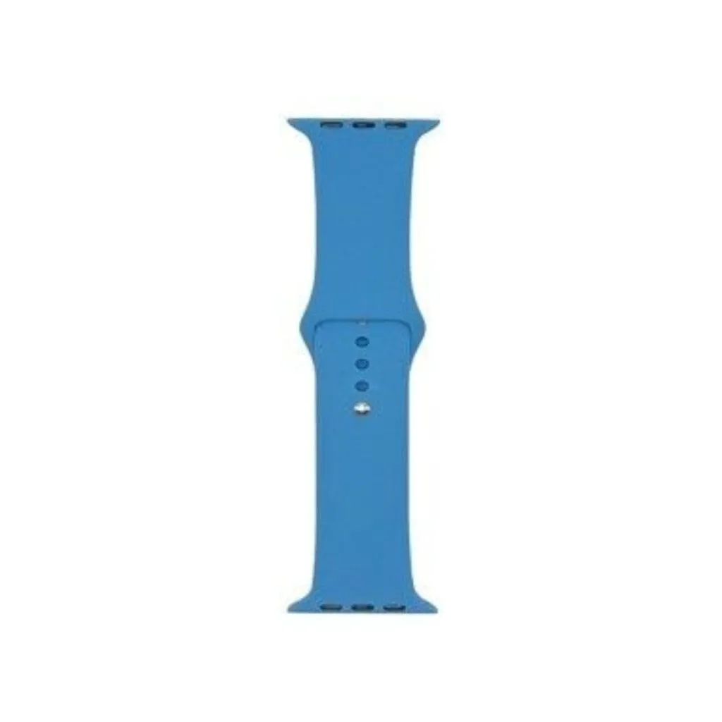 MALLA RELOJ MODS-753 SILICONA LISA 42 - ST - AZUL