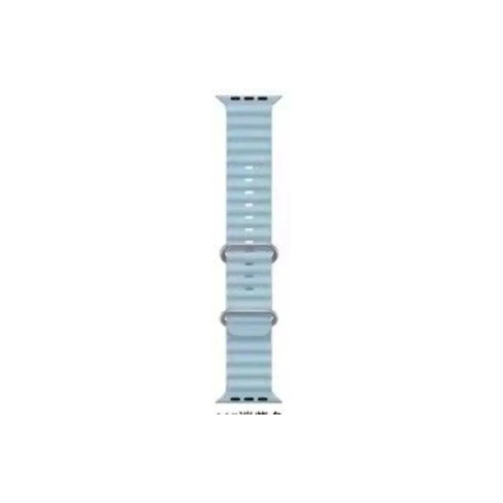MALLA RELOJ MODS-755 SILICONA CORRUGADA 42 - ST - CELESTE