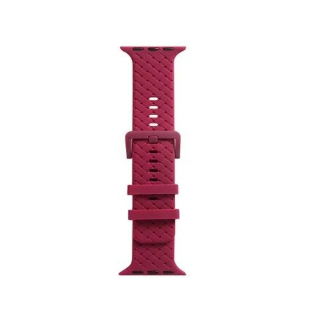 MALLA RELOJ MODS-766 SILICONA TRENZADA 38 - ST - MAGENTA