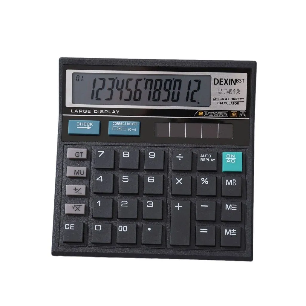 CALCULADORA CLASICA GRANDE MODV-001Y - VARIOS - NEGRO