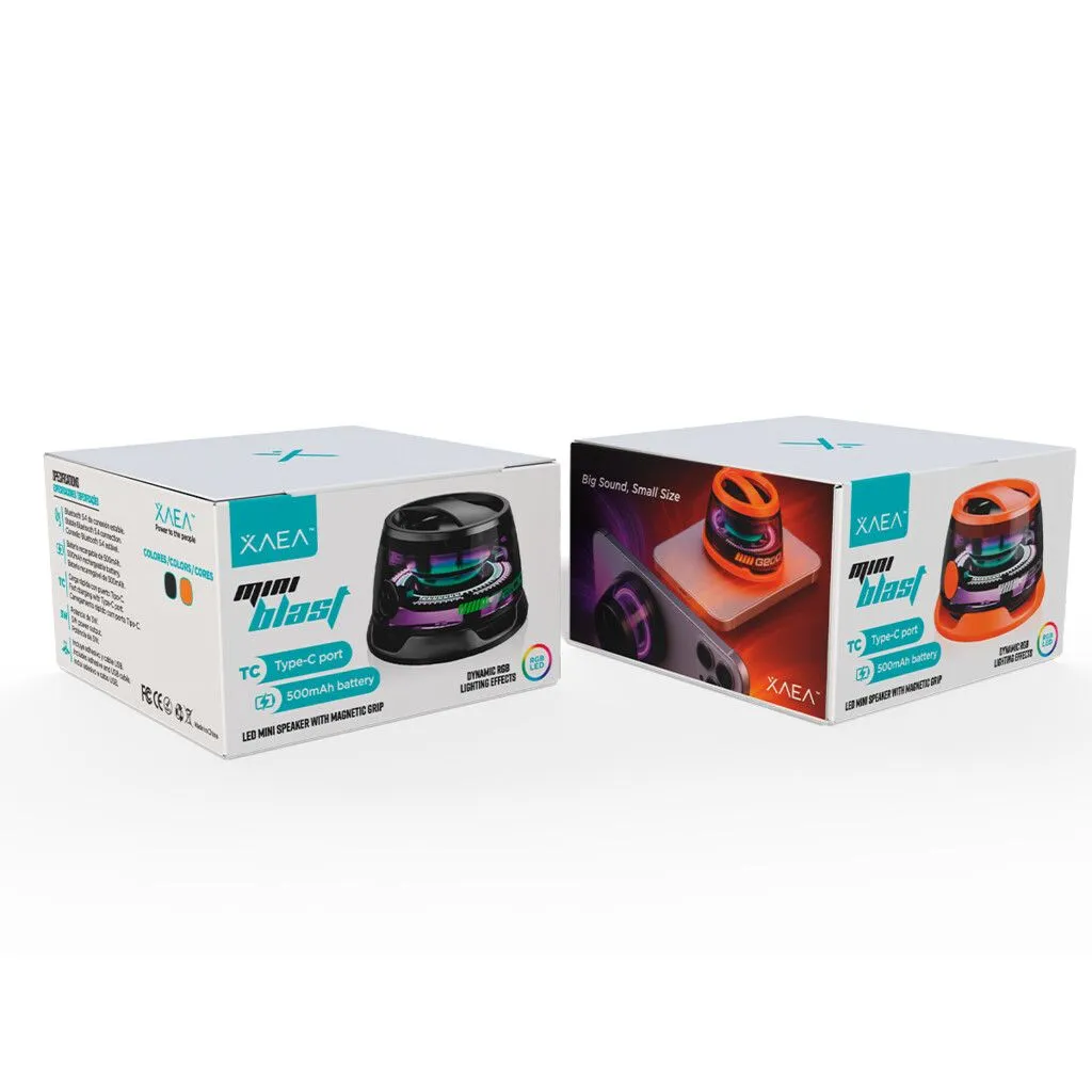 PARLANTE GAMER C/MAG SAFE MODX-000R MINI BLAST - XAEA - NEGRO