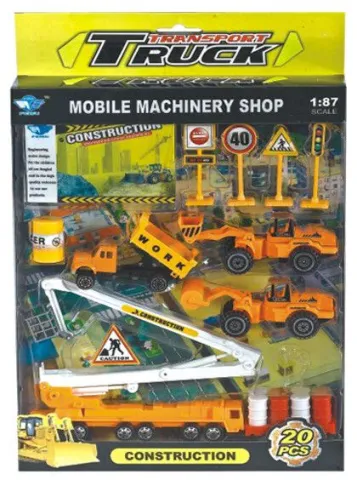 SET AUTITOS + ACCESORIOS ATRZ-002 - ZUMO - CONSTRUCCION
