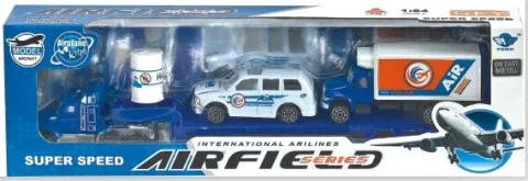SET DE AUTOS AEROESPACIALES A TRACCIÓN DE ALUMINIO ESCALA 1:87 ATRZ-015- ZUMO - AZUL