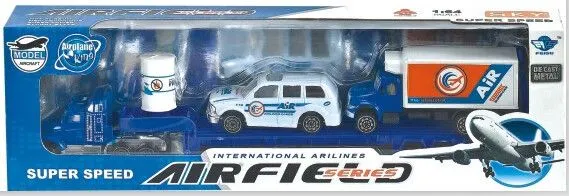 SET DE AUTOS AEROESPACIALES A TRACCIÓN DE ALUMINIO ESCALA 1:87 ATRZ-015- ZUMO - AZUL