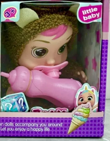 BEBE LLORÓN CON CHUPETE MAPZ-031 - ZUMO - MARRON