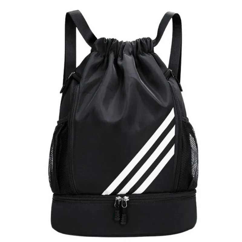BOLSO DEPORTIVO CON CORDON MODV-00LR - VARIOS - NEGRO