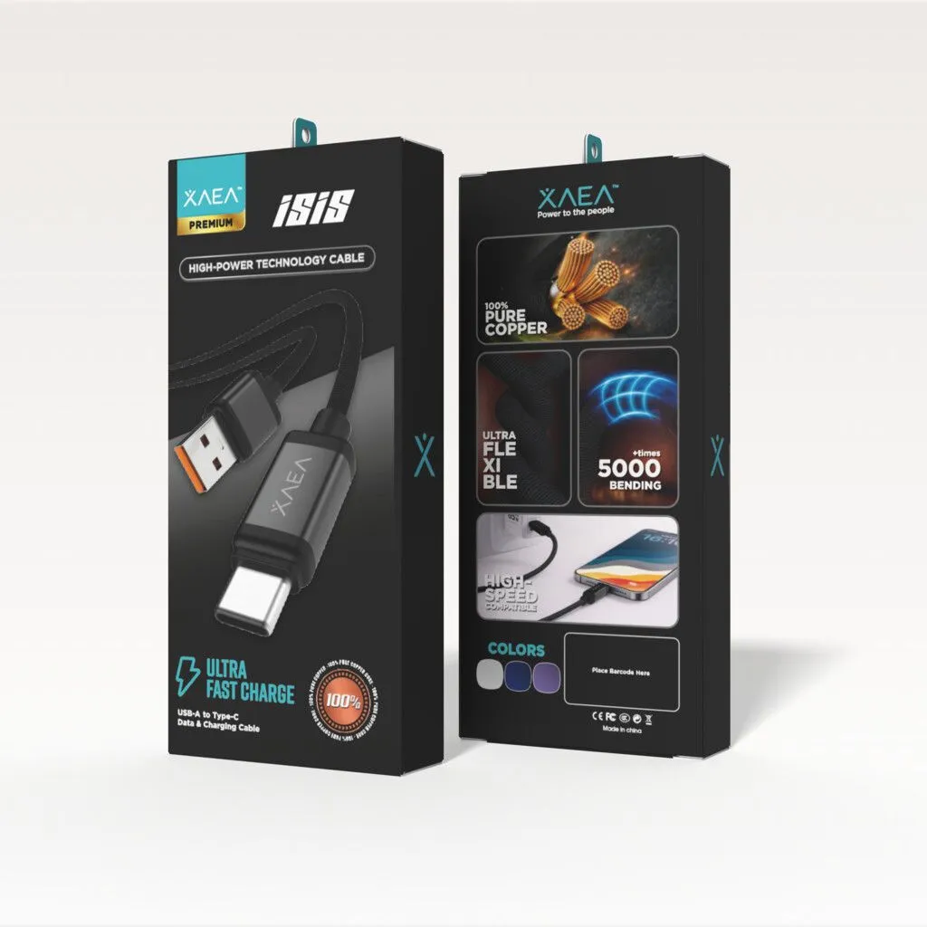 CABLE ISIS TIPO USB-C MODX-00IU - XAEA - NEGRO