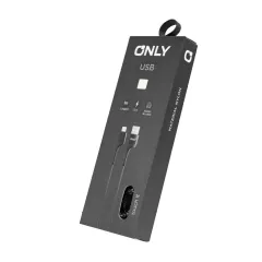 CABLE USB MOD 58 - TEXTIL ONLY - V8 - NEGRO
