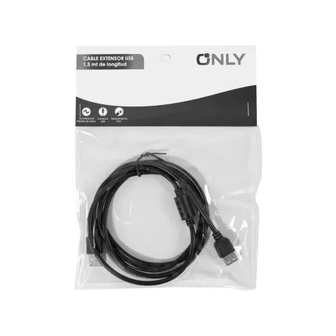 CABLE EXTENSOR USB 2.0 M/H - 1.5 MTS