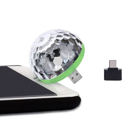 LAMPARA USB PARA TELEFONO - V8 (MINI PARTY LAMP)
