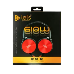 AURICULAR MOD97 GLOW - LETS - ROJO