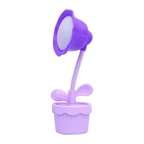 LAMPARA DE ESCRITORIO MODS-007 FLOR - ST - VIOLETA