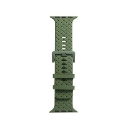 MALLA RELOJ MODS-766 SILICONA TRENZADA 38 - ST - VERDE