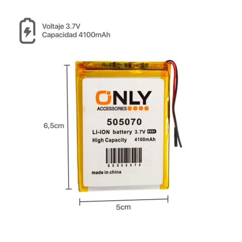 BATERIA DE TABLET 505070 - 4100mAh - 5 x 6.5 cm