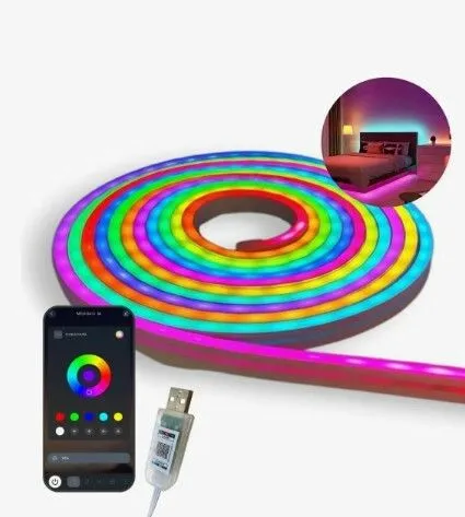 LUZ NEON FLEXIBLE 5 MTS MODV-00DX - VARIOS - KIT X 36