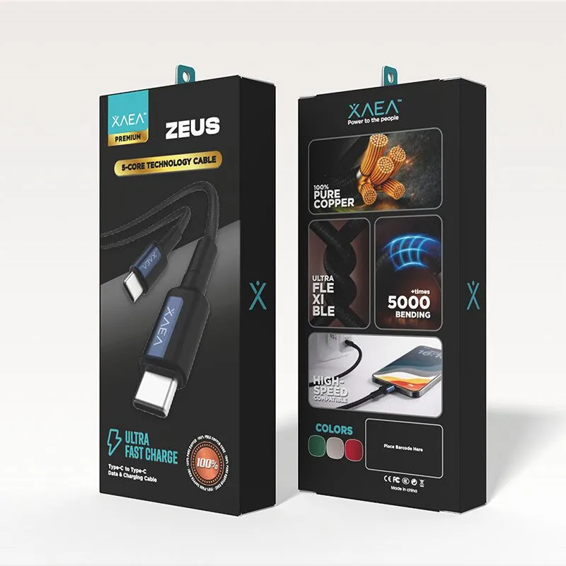 CABLE ZEUS TIPO C-TIPO C MODX-00MC - XAEA - AZUL METAL