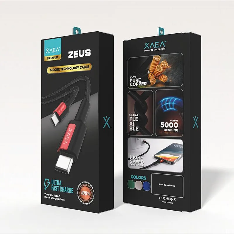 CABLE ZEUS TIPO C-TIPO C MODX-00MC - XAEA - ROJO