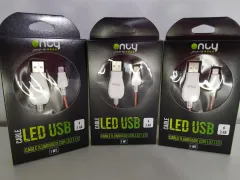 CABLE USB MOD105 - IPH CON LUZ - 3,1 AMP