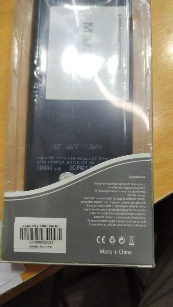 POWER BANK MOD 91 - 10000 MAH