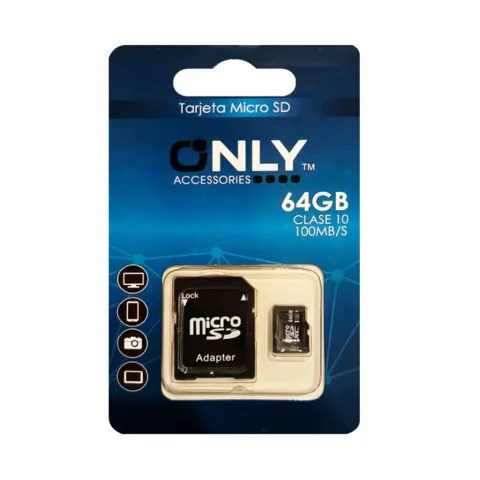 MEMORIA 64GB - CLASE 10 ONLY