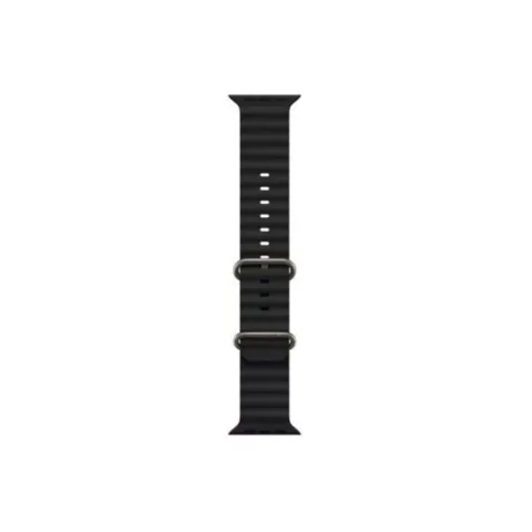MALLA RELOJ MODS-755 SILICONA CORRUGADA 42 - ST - NEGRO
