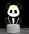 LAMPARA ACRILICO TRES LUCES MODS-010 - ST - OSO PANDA