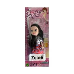 MUÑECA MINI FASHION GIRL 3776-9 - ZUMO - MOROCHA