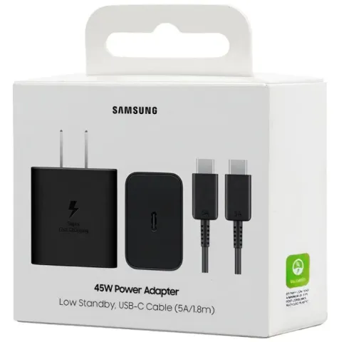 Cargador Samsung ultra fast type C 45W + cable c a c