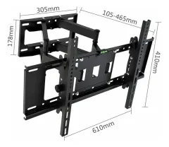 SOPORTE DE TV MOVIL 32 A 70 PULGADAS JG-SOPTV3270