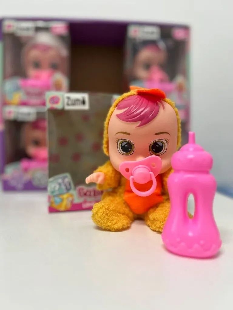 BEBE LLORÓN CON CHUPETE MAPZ-031 - ZUMO - MARRON